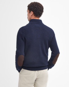 Essential Elbow Patch Jumper Classic Navy