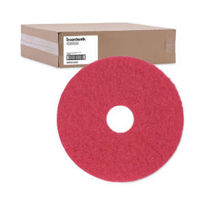 Boardwalk,  Buffing Round Floor Pad, 15", Red