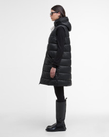 Cecilla Puffer Gilet Black