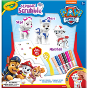 Scribble Scrubbie Paw Patrol 3 Count Deluxe Set