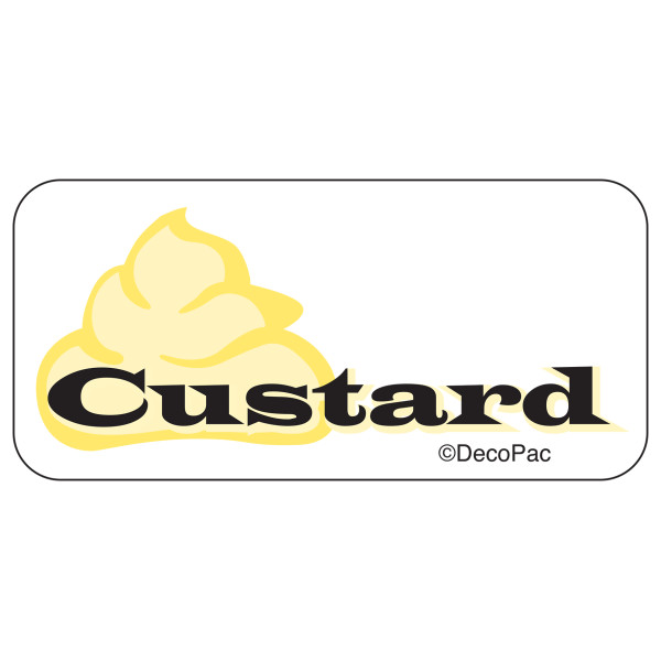 Custard Label PhotoCake® Edible Image® Merchandising Label