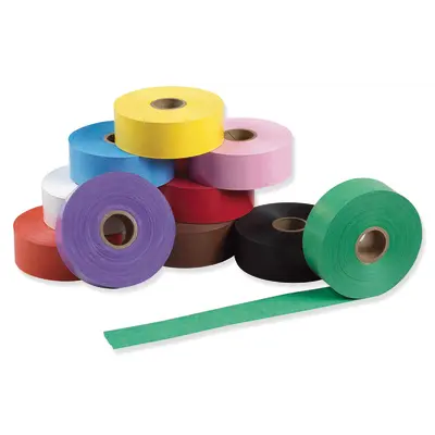 Creativity Street  Wet N' Stick Art Tape, 10 Assorted Colors,  1-1/2" x 250', 10 Rolls