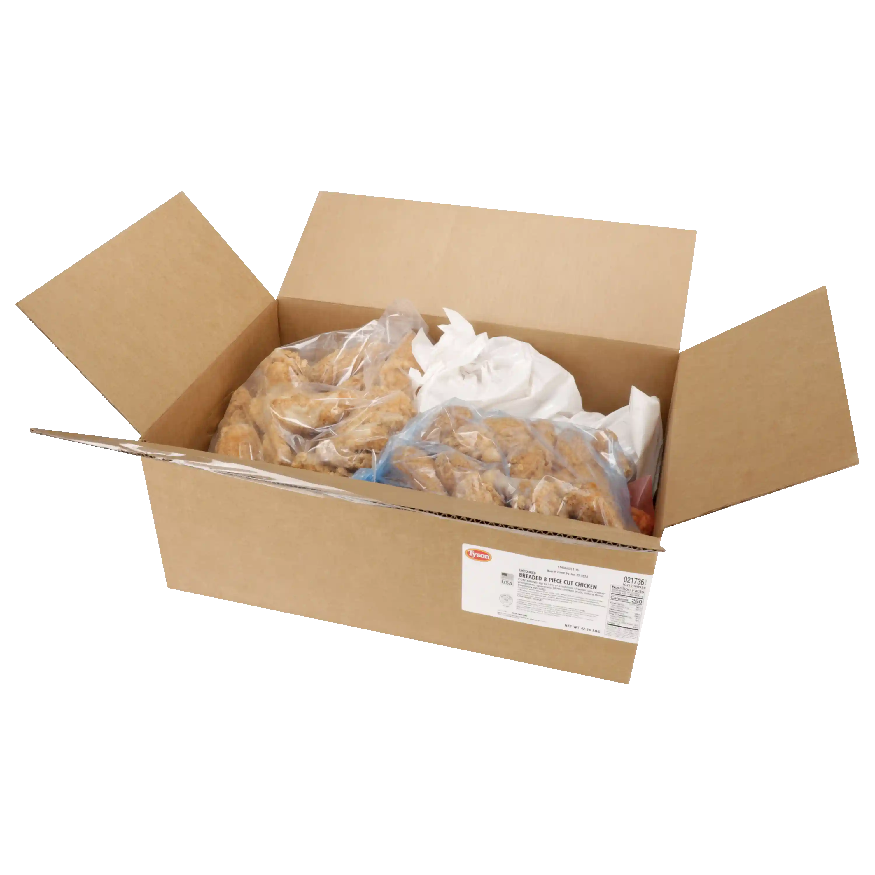 Tyson® Uncooked Breaded 8 Piece Cut Chicken_image_4