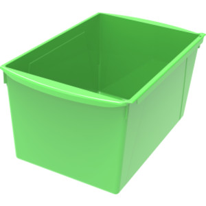 Wide Book Bin, 14.5" x 9.2" x 7", Green, Classroom Storage Organizer