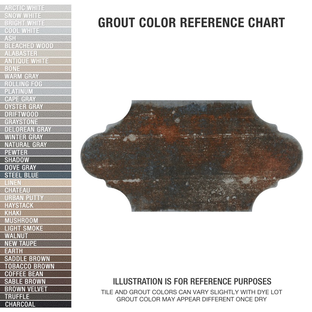 Dorne Provenzal Mix 6-1/4 in. x 12-3/4 in. Porcelain Floor and Wall Tile