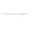 23 1/2-inch wide mobile safety guards with flat acrylic panel and two legs