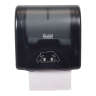 Hillyard, Small Hands-Free, Manual Roll Towel Dispenser, Black Translucent