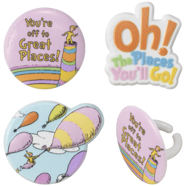 Oh, the Places You'll Go! Onward we go Cupcake Rings