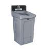 Rubbermaid Commercial, Slim Jim, 33 gal, Black, Recycling Station Billboard