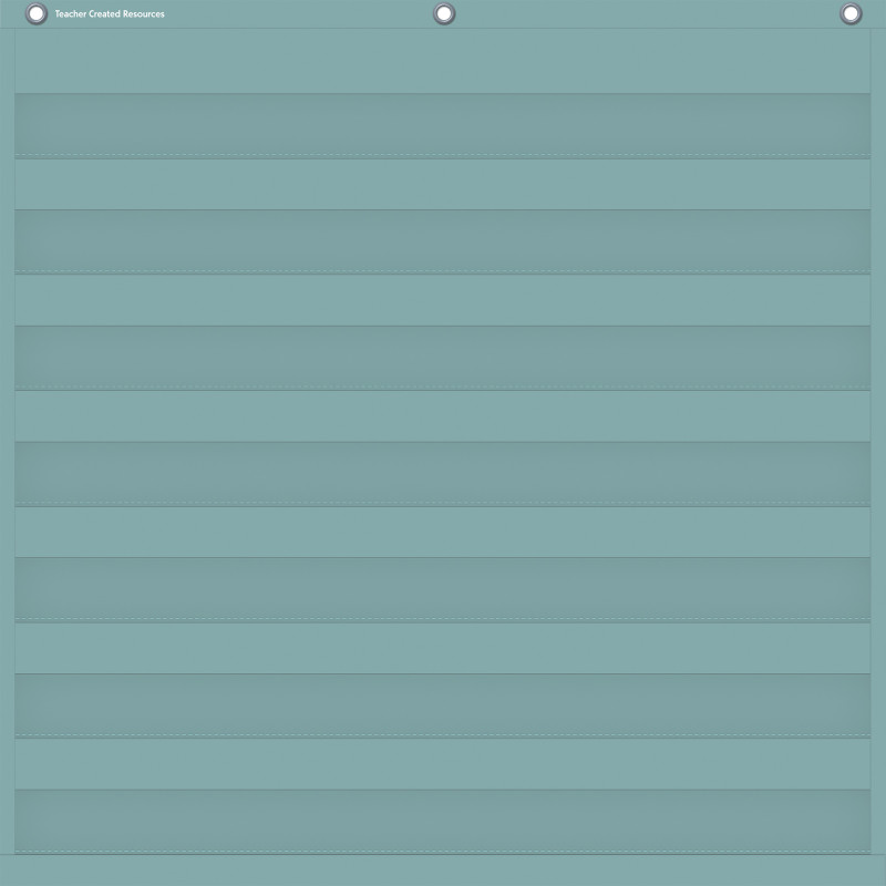Calming Blue 7 Pocket Chart, 28" x 28"