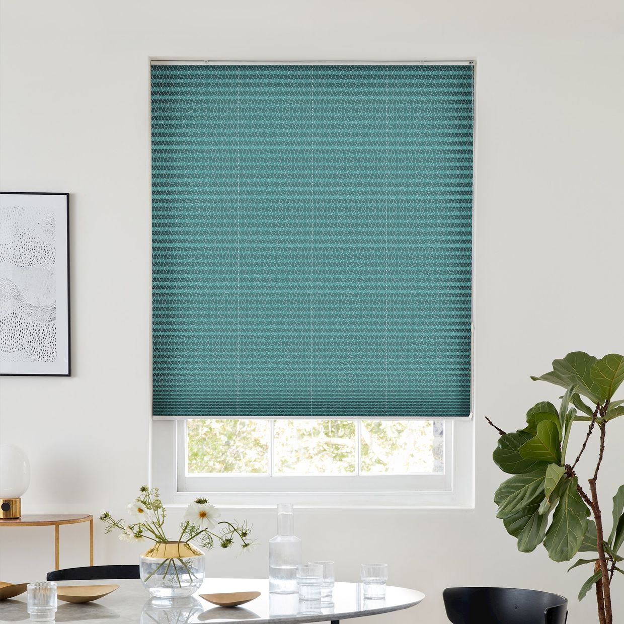 Gatsby Green Pleated Blind