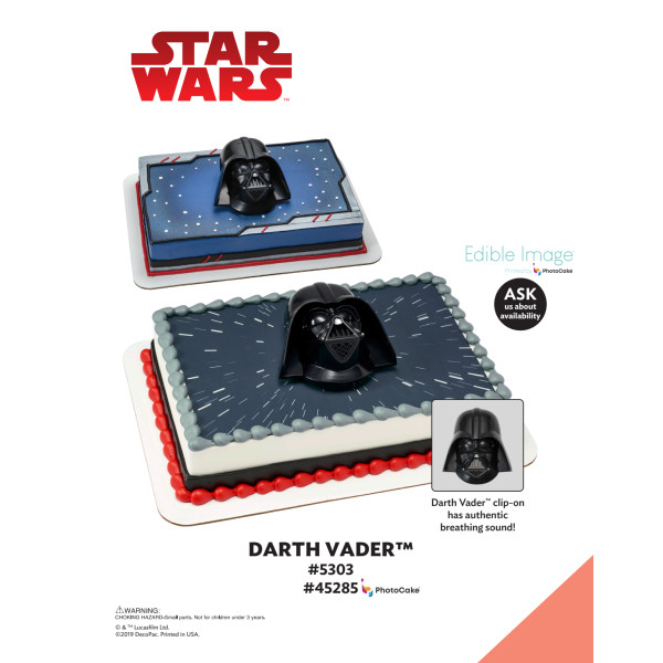 STAR WARS™ Darth Vader™ The Magic of Cakes® PhotoCake® Enhanced Background and Icing Page