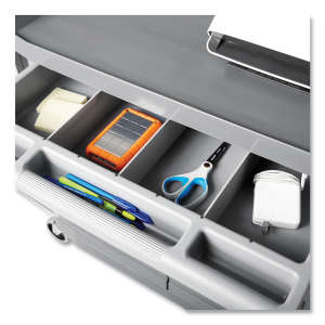 Rubbermaid Commercial, XTRA™, Instrument Cart with Lockable Doors and Sliding Drawer, Gray