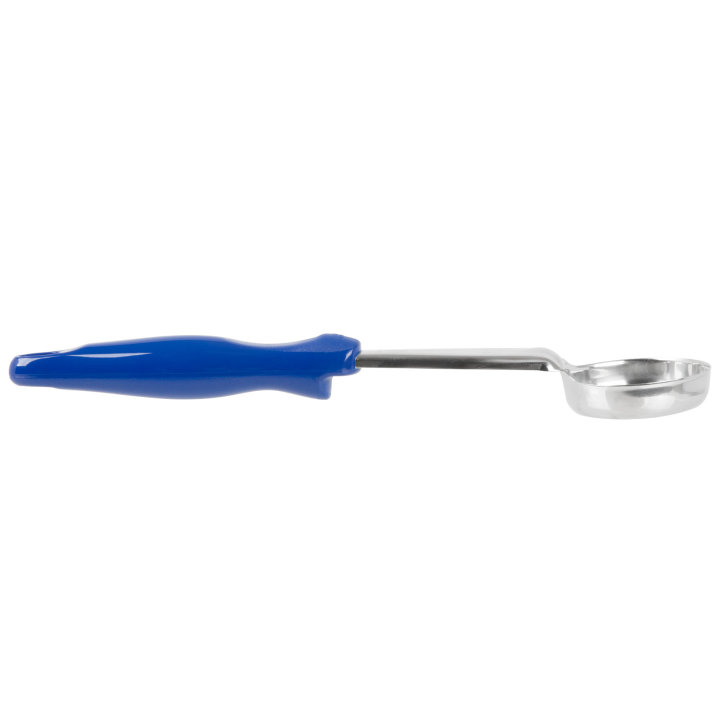 2-ounce one-piece heavy-duty perforated round Spoodle® utensil with blue nylon handle