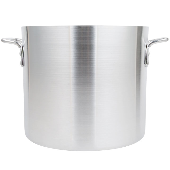 20-quart Arkadia™ aluminum stockpot in natural finish