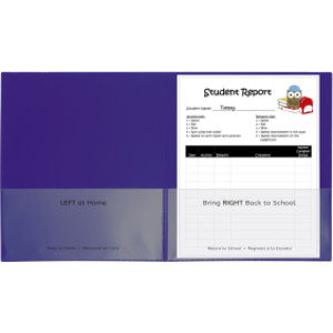 Classroom Connector&trade; School-To-Home Folders, Purple, Box of 25