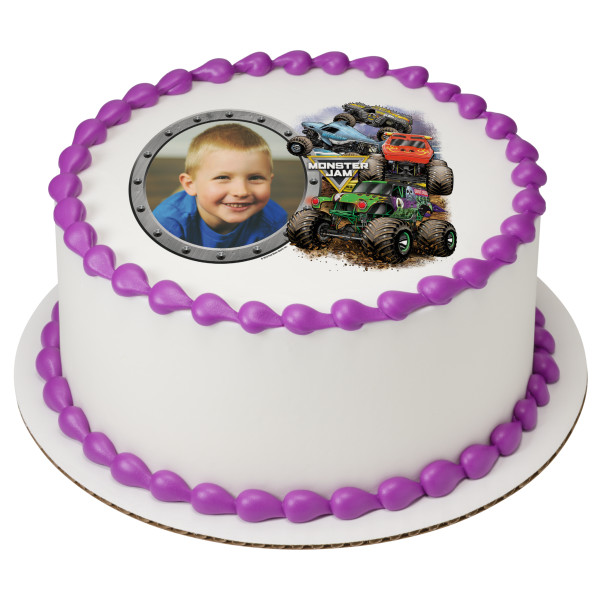 Monster Jam® Crunch Time PhotoCake® Edible Image® Frame