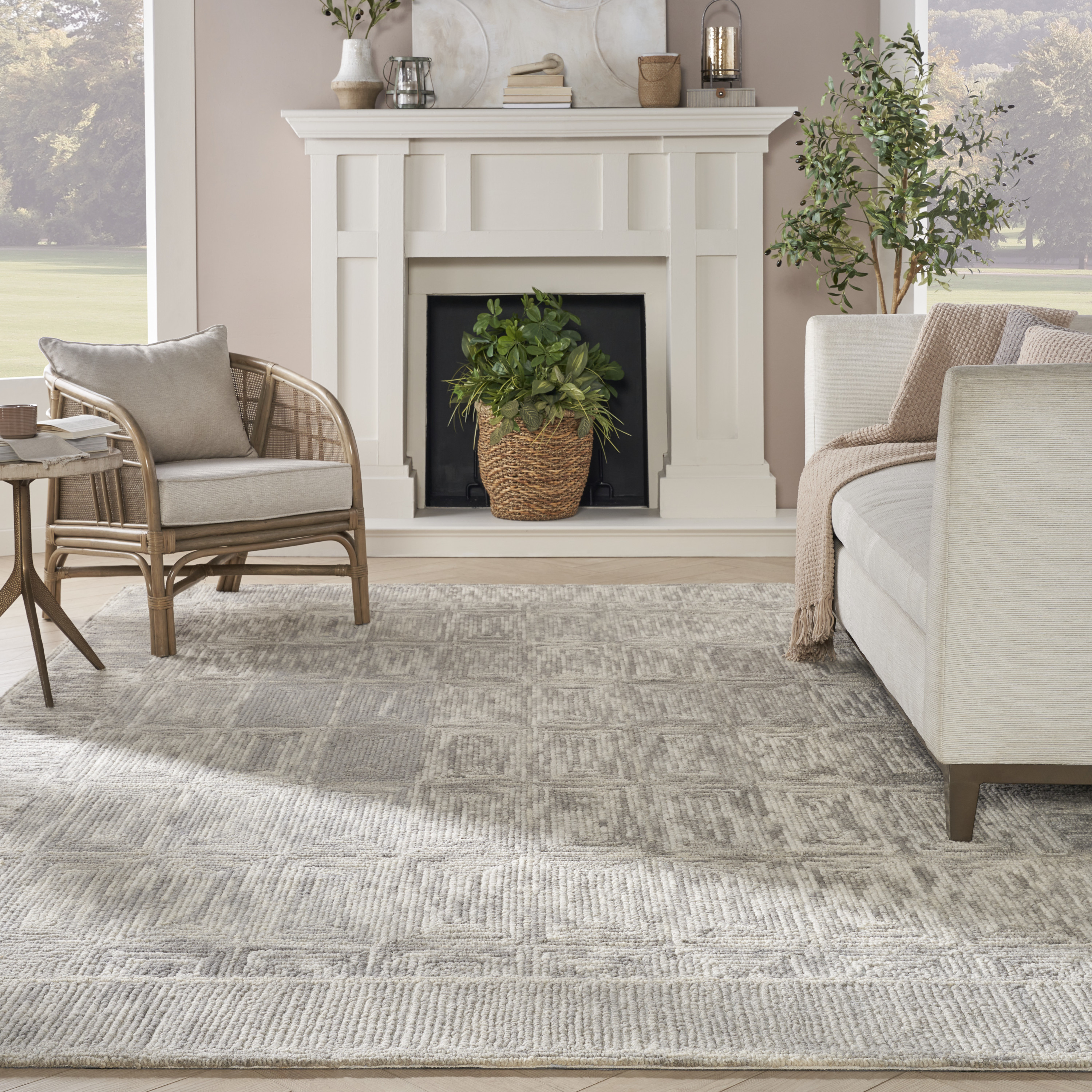 Nourison Colorado 7'9" x 9'9" Grey Modern Indoor Rug