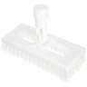 Carlisle, Sparta, 8in, Color Coded Swivel Scrub Brush, Polyester Bristles, White