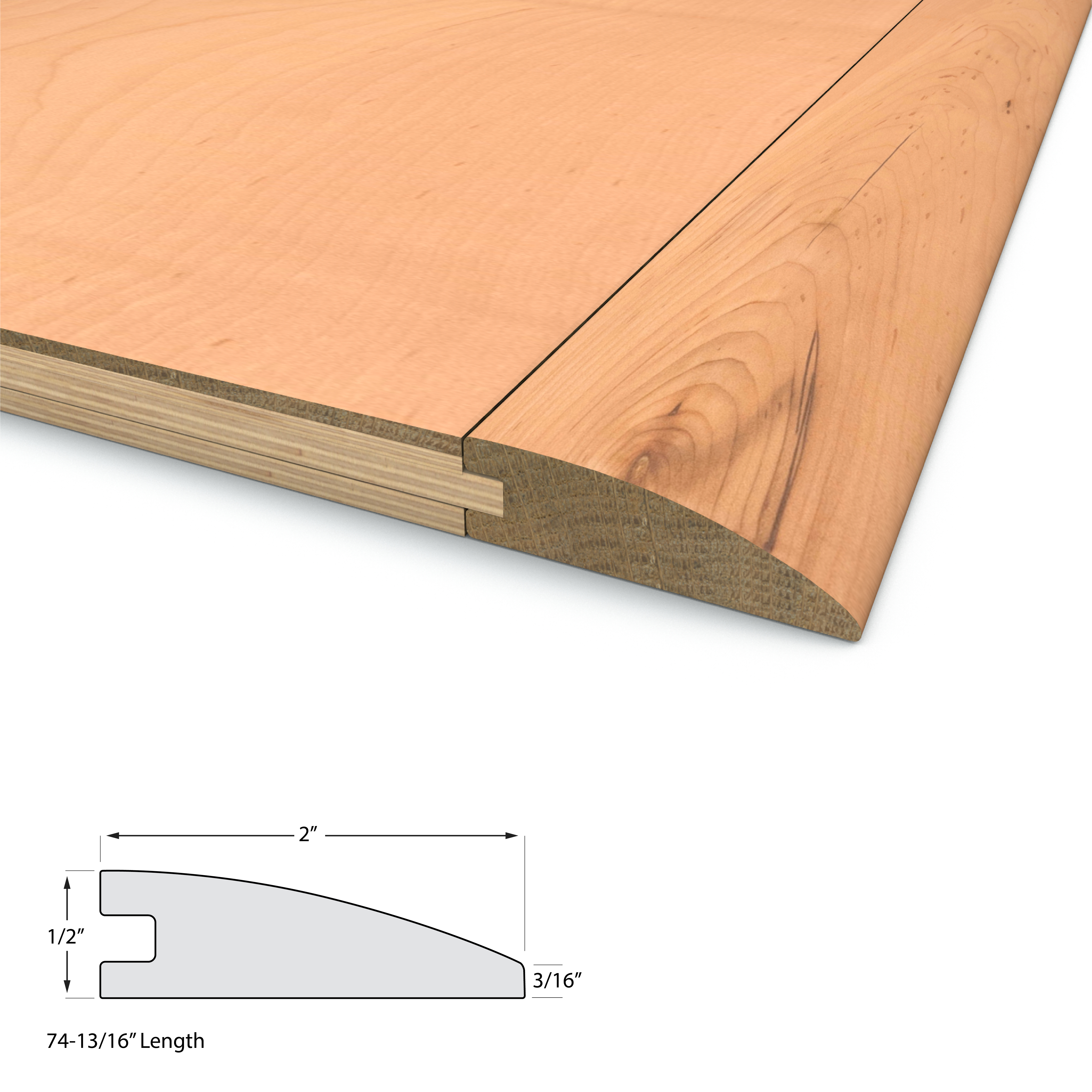 Natural Maple Varietals Flush Reducer view 2