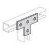 Strut Connector, Stain Steel, 4-Hole, 9/16 in. Dia