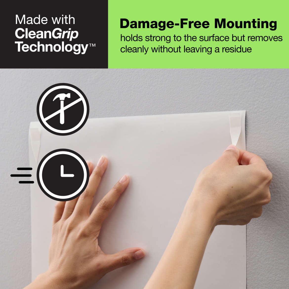 FrogTape reMOVEables™ Poster Strips Application Image 3