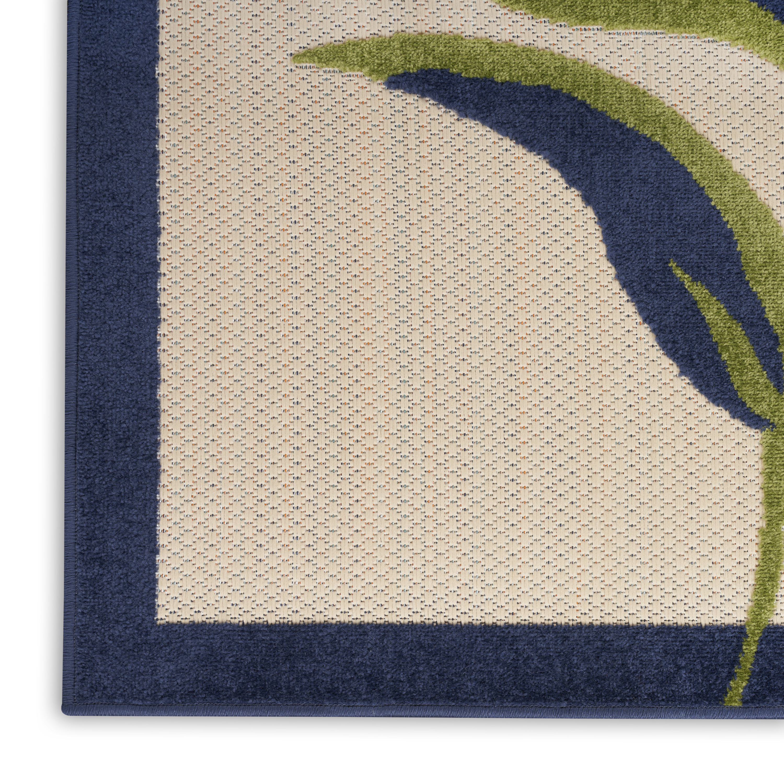 Nourison Aloha 5'3" x Square Multicolor Contemporary Rug