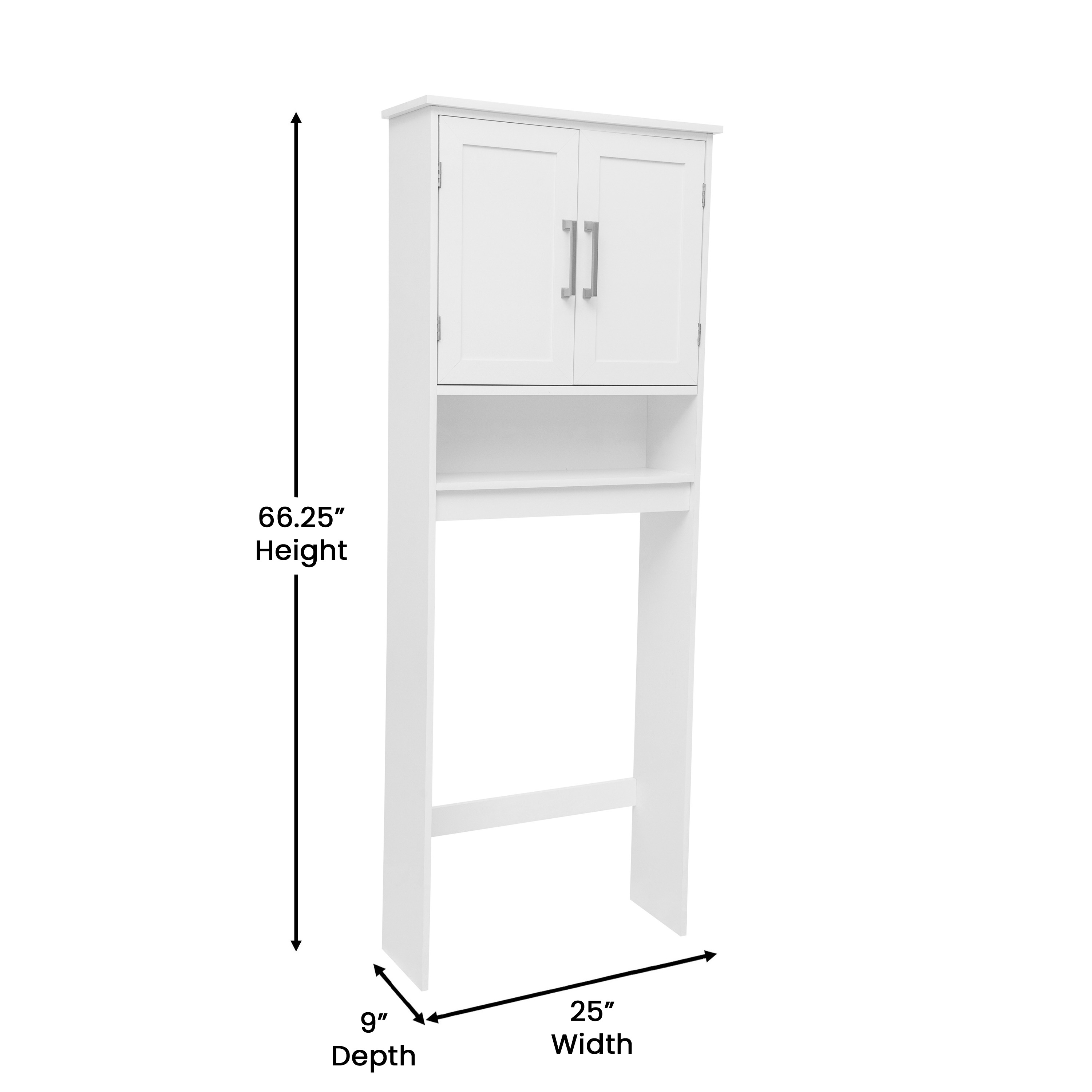 Vesta Over the Toilet Cabinet Storage Bathroom Organizer with In-Cabinet Adju... - Picture 6 of 25