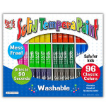 Kwik Stix&trade; Solid Tempera Paint Stick, Classic Colors, Class Pack of 96 TPG696