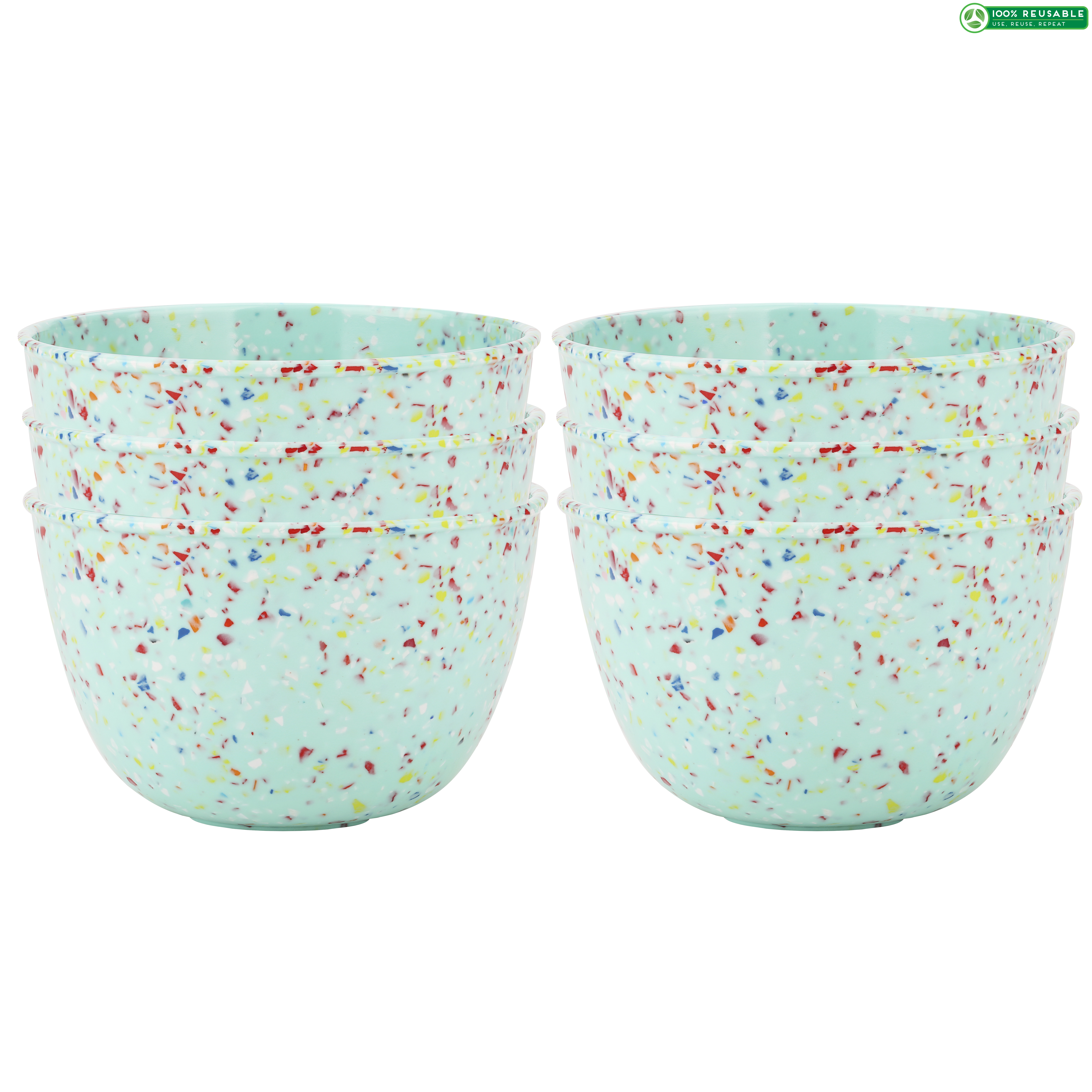 Confetti 24 ounce Soup Bowl, Mint, 6-piece set slideshow image 1 Confetti 24 ounce Soup Bowl, Mint, 6-piece set slideshow image 1