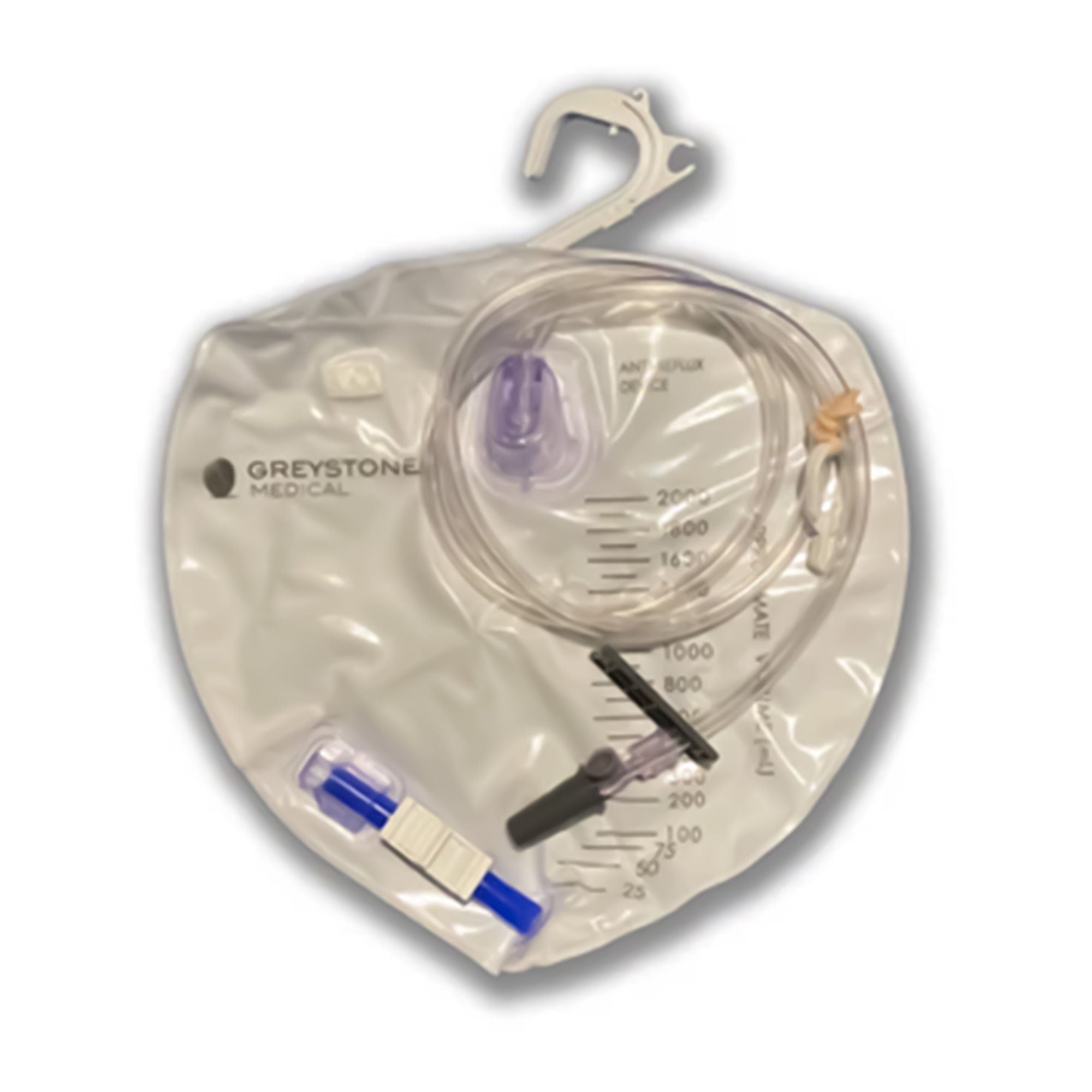 Safe N Simple DRAIN BAG, URINARY W/ANTI-REFLUX DEVICE 2000ML (20/CS)