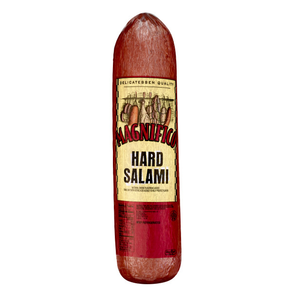 MAGNIFICO(r) Hard Salami, 4 pc . C1N1 - Front No Plunge In Package (Hi Res)