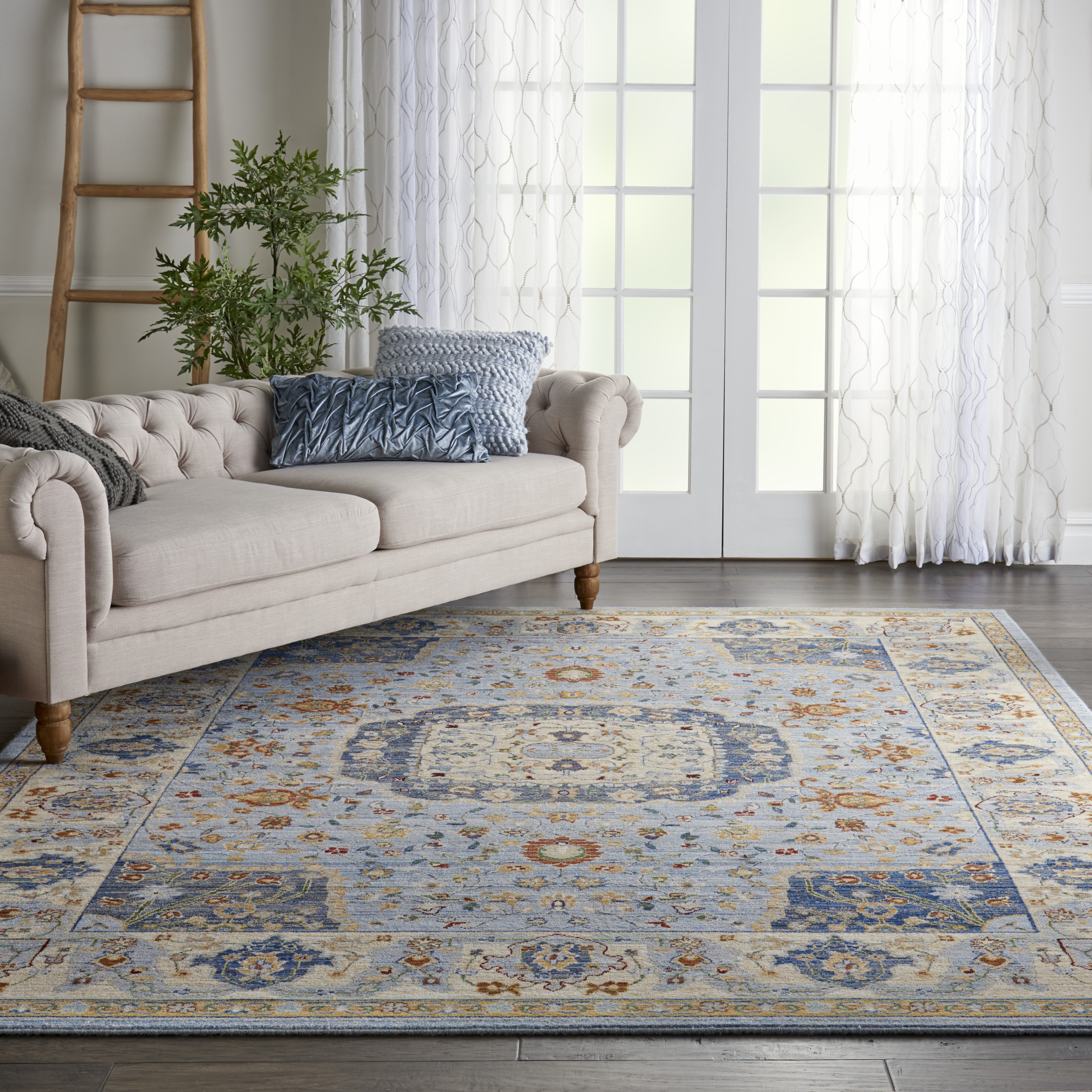 Nourison Majestic MST03 Light Blue Rug