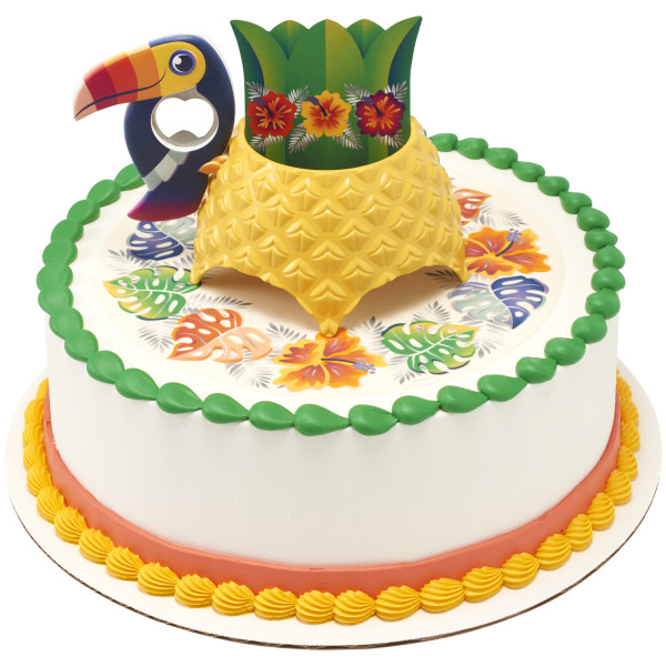 Tropical Vibes PhotoCake® Edible Image® DecoSet® Background