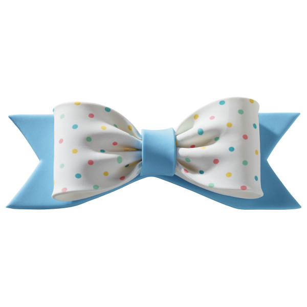 Pastel Dots Assortment Gum Paste Bows