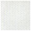 Basic Mosaic Collection Bianco Dolomiti Select Honed, Calacatta Gold Polished, And Morning Blue Polished 11×11 Refined Triangles Mosaic