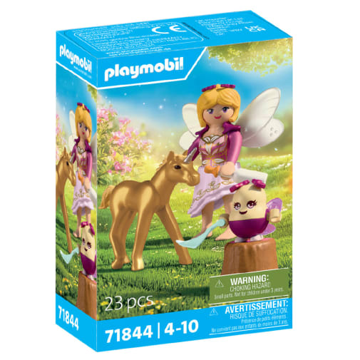 Golden Unicorn Foal with Fairy (Princess Magic)