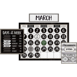 Tablón de anuncios del calendario de la granja moderna