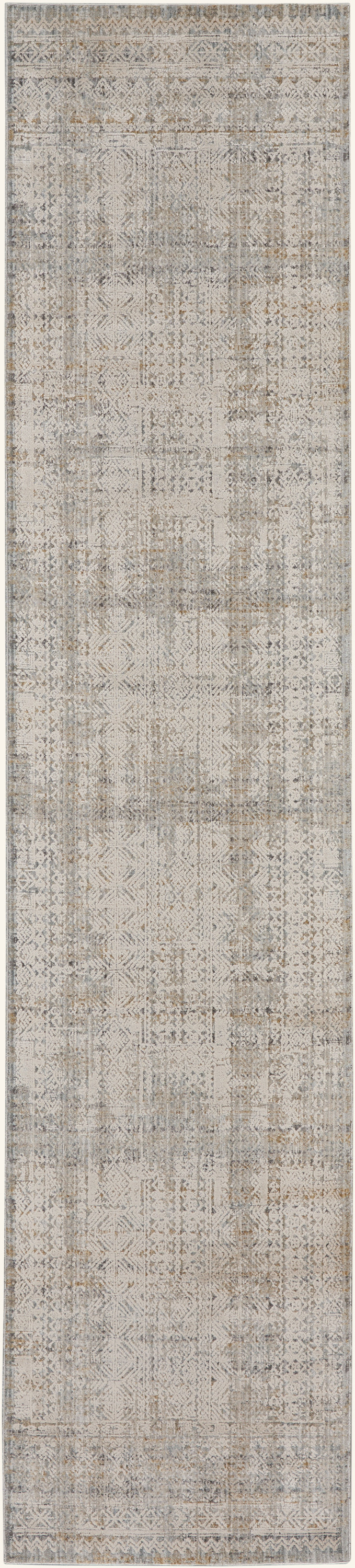 Nourison Lynx 2'3" x 10' Ivory Multicolor Vintage Indoor Rug