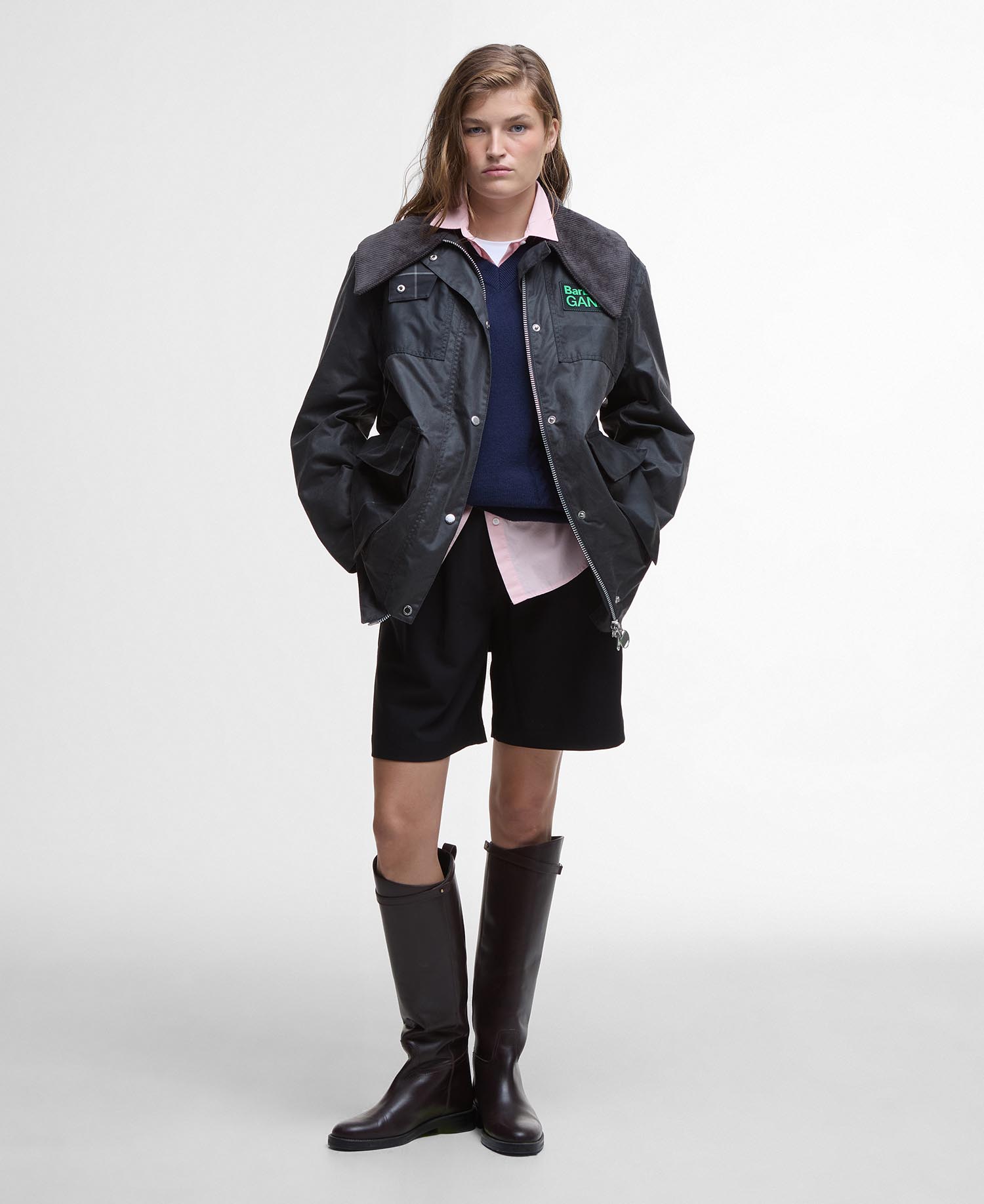 Barbour x GANNI Waxed Duffle Coat image number 1