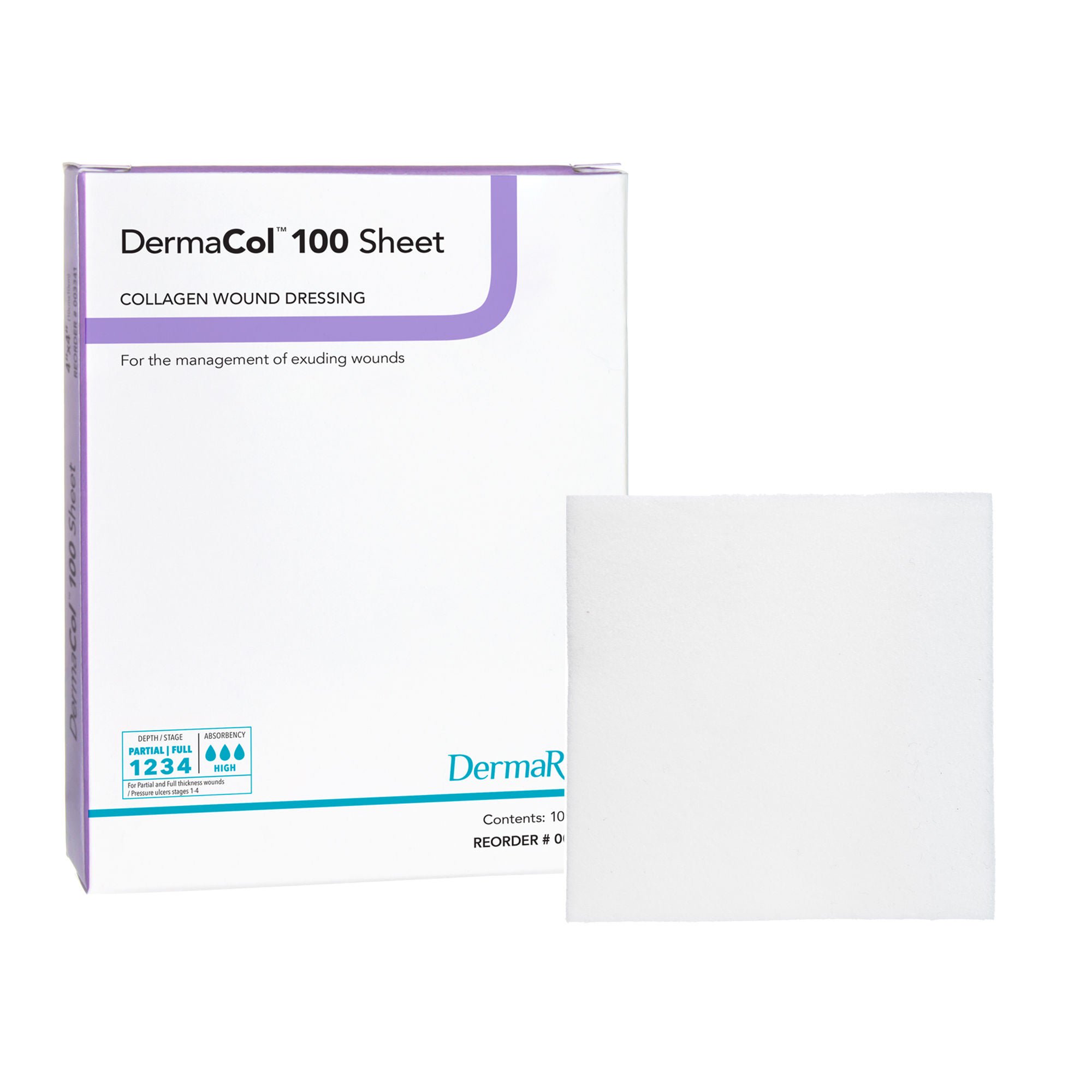 Sion Brands LLC DRESSING, WOUND DERMACOL W/COLLAGEN 2"X2" (10/BX)