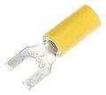 Sta-Kon® Vinyl-Insulated Fork Terminals 12-10 AWG #8 Yellow