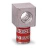 Copper One-Hole Lug, Standard  Barrel, Peep Hole, Max 35kV, Wire Size 2/0 AWG, Black