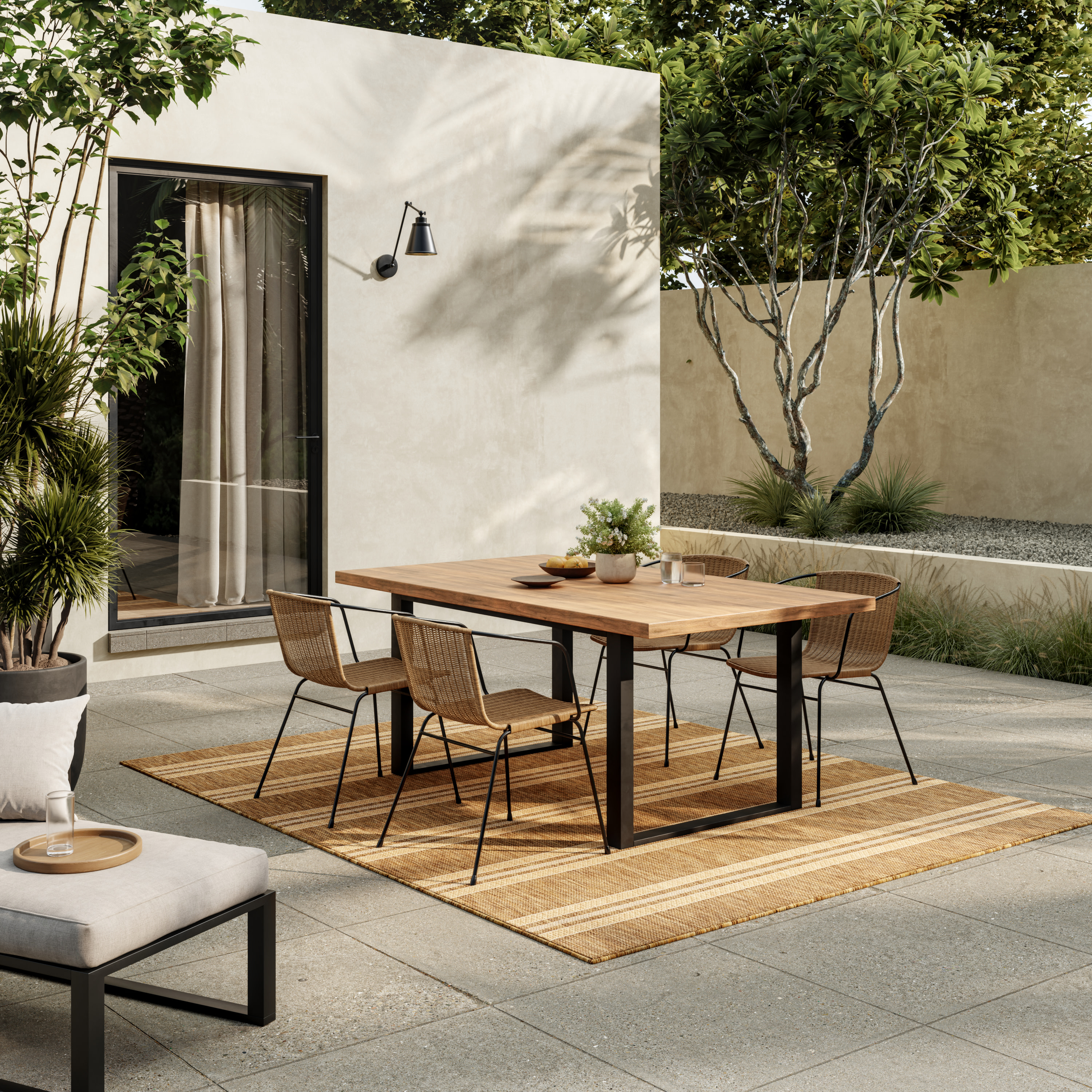 Nourison Horizon Indoor/Outdoor 6' x 9' Natural Modern Rug