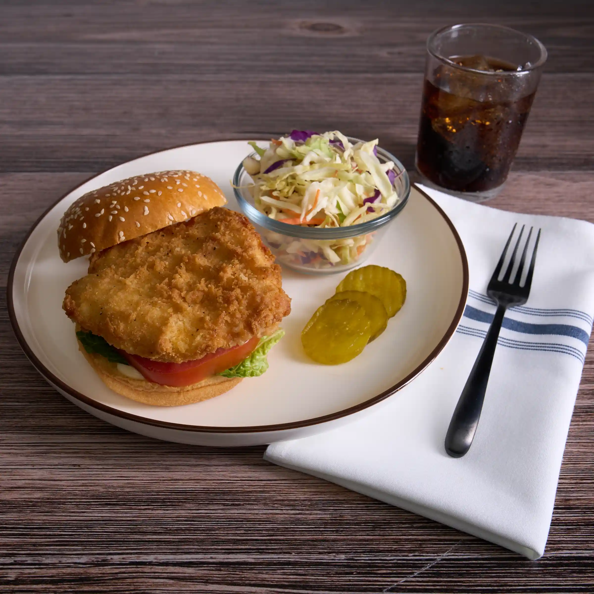 Tyson Red Label® Fully Cooked Breaded Authentically Crispy Original Chicken Breast Filets, 5.2 oz._image_1
