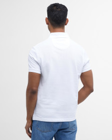 Tartan Pique Polo Shirt White-Dress