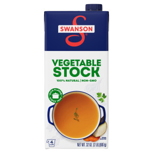 Swanson® 100% Natural Vegetable Stock, 32 oz Carton (12 Pack)