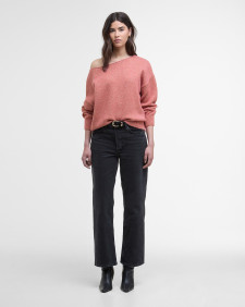 Juliana Boat-Neck Jumper Raspberry