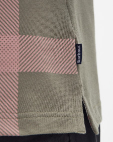 Blaine Tartan Short-Sleeved Polo Shirt Dusty Green