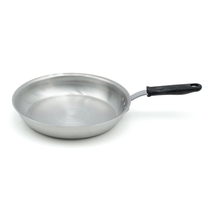 12-inch Wear-Ever® rivetless fry pan in natural finish and silicone handle